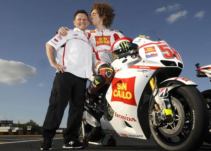 Fausto Gresini dan Marco Simoncelli