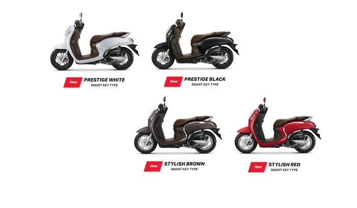 Honda All New Scoopy varian Prestige (atas) dan Stylish (bawah)