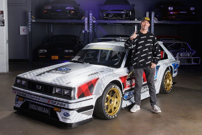 Modifikasi Subaru GL Wagon tunggangan Travis Pastrana di ajang Gymkhama.