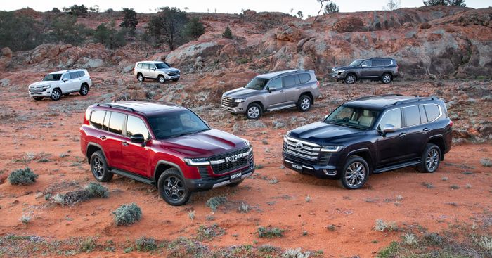 Lineup Toyota Land Cruiser 300 di Australia.