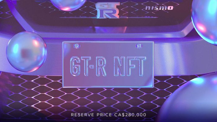 Tuh NFT Nissan Skyline GT-R satu ini dilelang dengan bukaan harga 280 ribu Dolar Kanada.