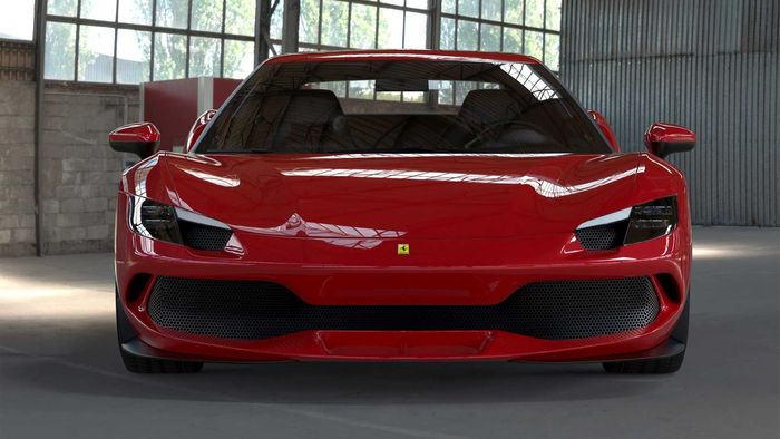 Modifikasi Ferrari 296 GTB mendapat body kit serat karbon 