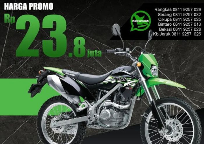 Harga promo Kawasaki KLX 150BF di Kawansakti 