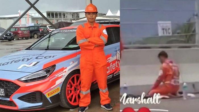 Lalu Nuraja Fahmi, salah satu marshal sirkuit Mandalika yang viral saat WorldSBK Indonesia 2021.