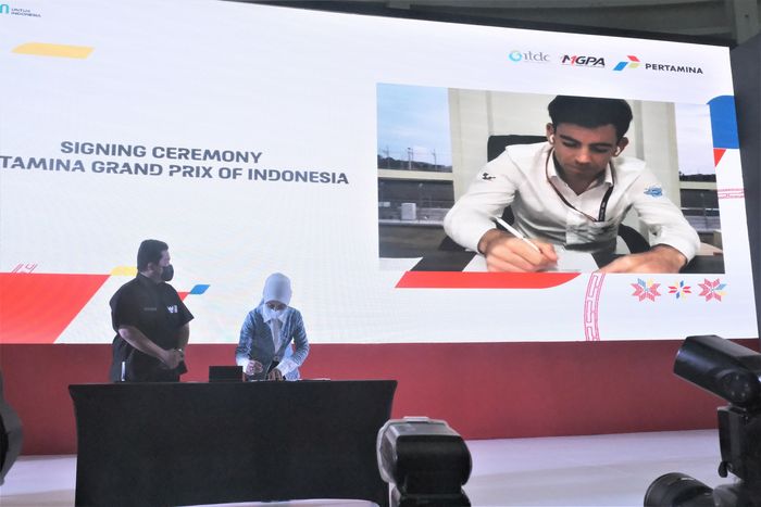 Umumkan kerjasama dengan Dorna Sports, Pertamina jadi sponsor utama MotoGP Indonesia 2022.