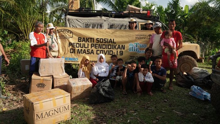 Peserta Sumatra Tribute lakukan baksos di Dusun Tuo Ilir