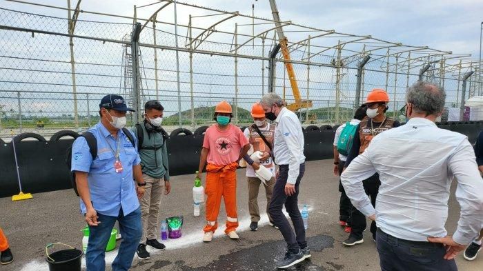 Simulasi yang dipimpin oleh Mike Webb selaku Race Director di sirkuit Mandalika.