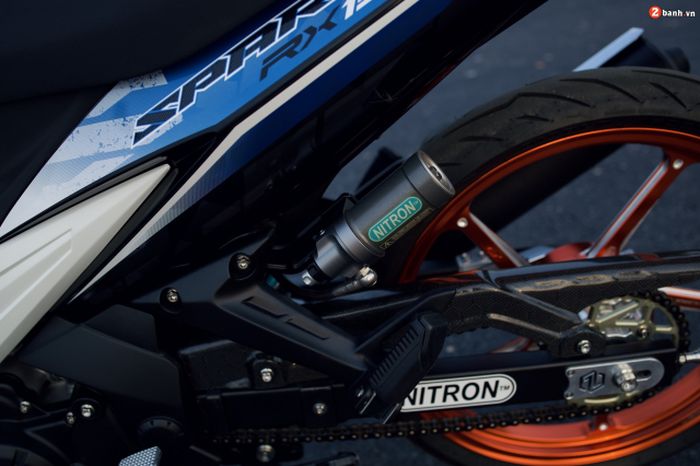 Suspensi belakang diganti dengan shock Nitron