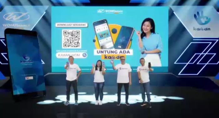 WOM Finance luncurkan aplikasi Kawan, Selasa (22/2/2022).
