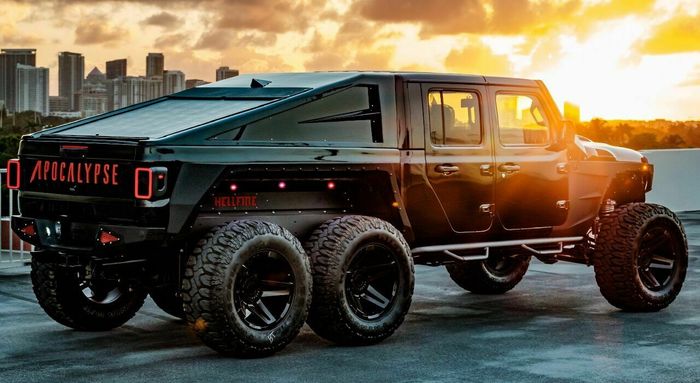 Modifikasi Jeep Gladiator 6x6 hasil garapan Apocalypse