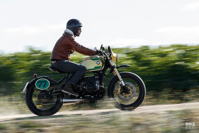 BMW R80RT street tracker bernuansa enduro yang sangar