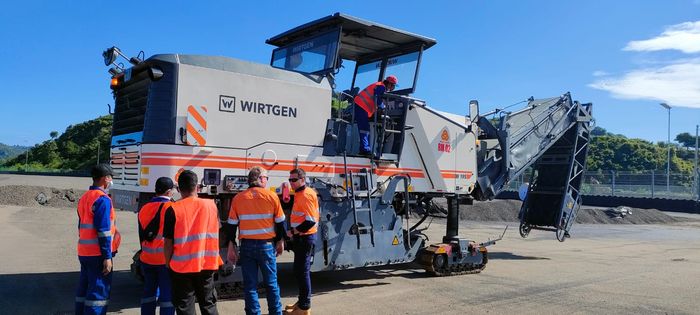 Setting Cold Milling Machine pengelupasan aspal Sirkuit Mandalika