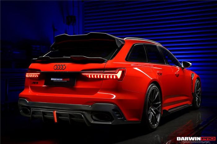 Tampilan belakang modifikasi Audi RS6 Avant pakai body kit DarwinPro