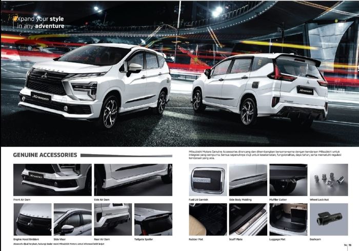 Aksesori resmi Mitsubishi New Xpander