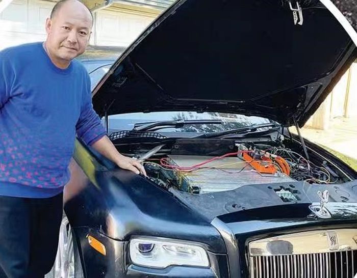 Vincent Yu, pemilik modifikasi Rolls-Royce Wraith bermesin listrik