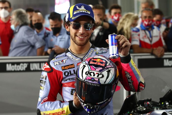 Enea Bastianini pakai helm KYT asal Indonesia