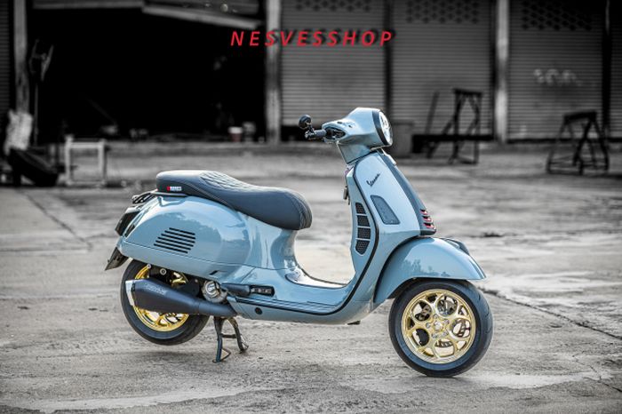 Modifikasi Vespa GTS Super Tech 300 yang apik