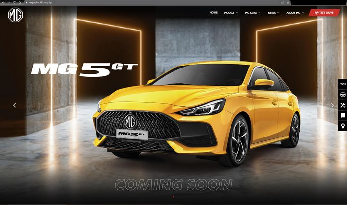 MG 5 GT sudah nampang di situs resmi MG Motor Indonesia juga lho.