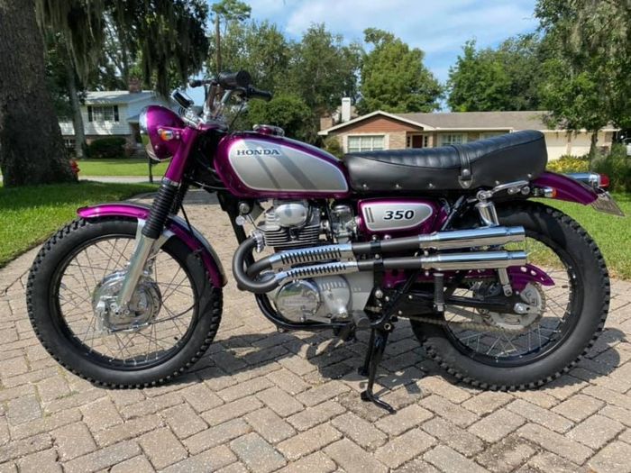 Honda CL350 yang tampil mempesona