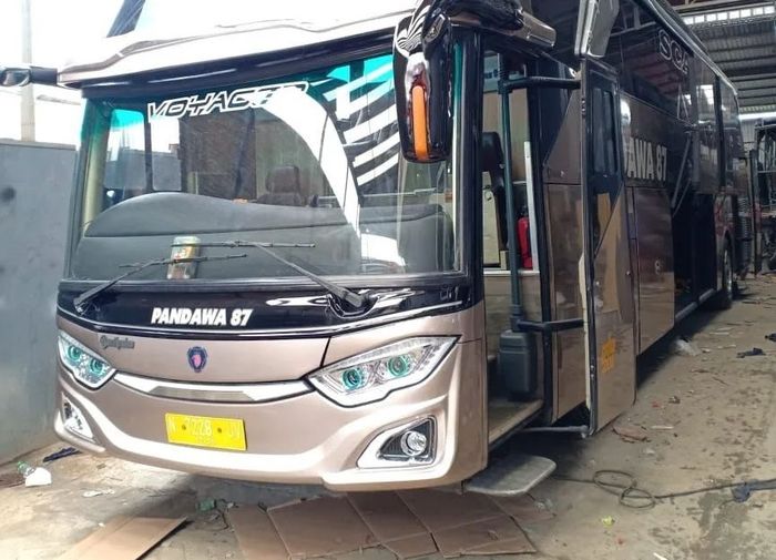 Ilustrasi armada bus PO Pandawa 87.
