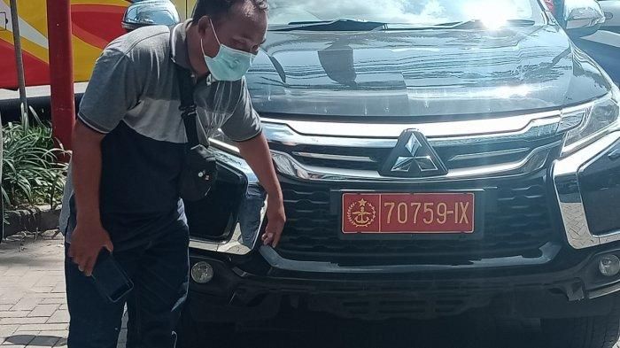 Penampakan Mitsubishi Pajero Sport milik pengacara yang memakai pelat nomor milik Garnisun TNI