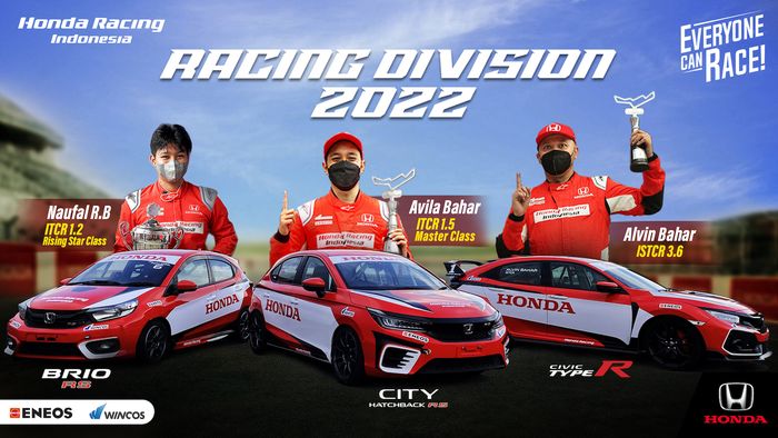 Skuat Honda Racing Indonesia untuk Balap Turing 2022