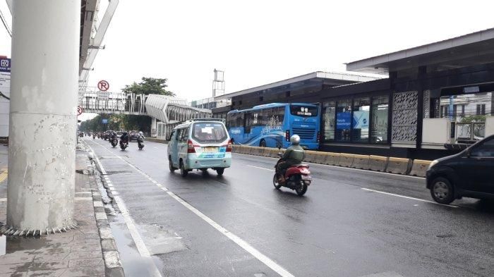 Jalan Pemuda lokasi balap liar sepeda motor, Pulogadung, Jakarta Timur, Sabtu (12/3/2022). 