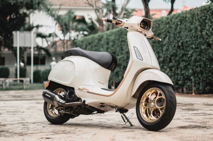 Modifikasi Vespa Sprint yang elegan