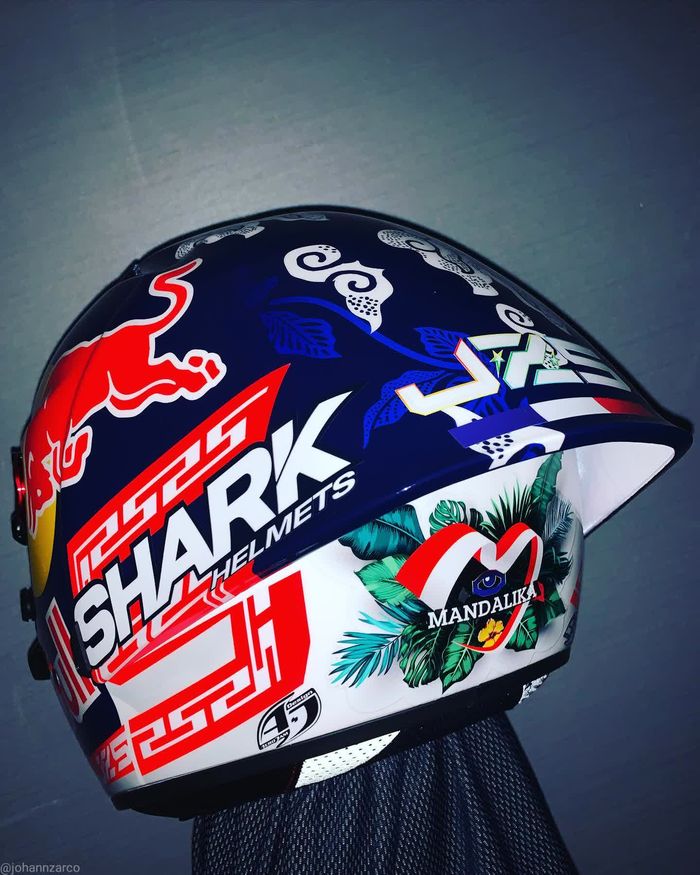 Helm spesial Johann Zarco di Mandalika