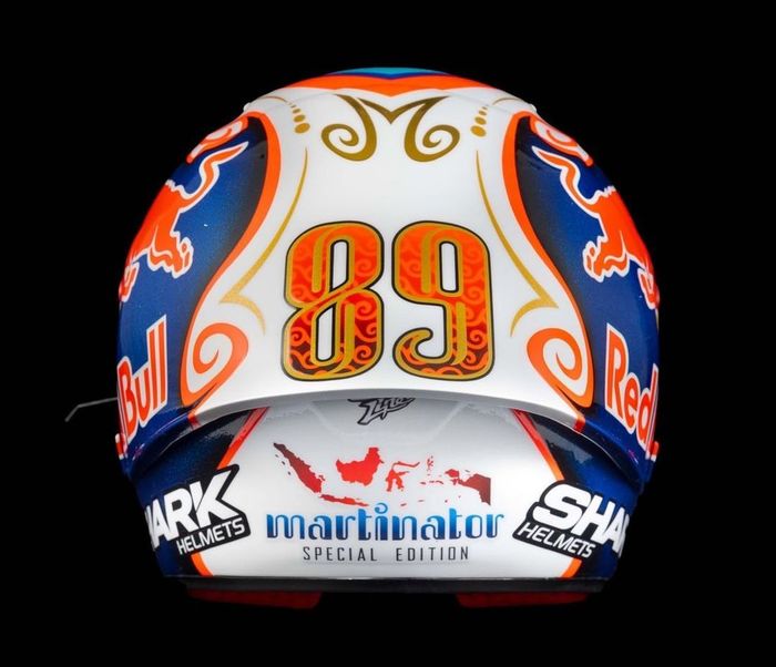Helm edisi khusus GP Mandalika 2022 milik Jorge Martin