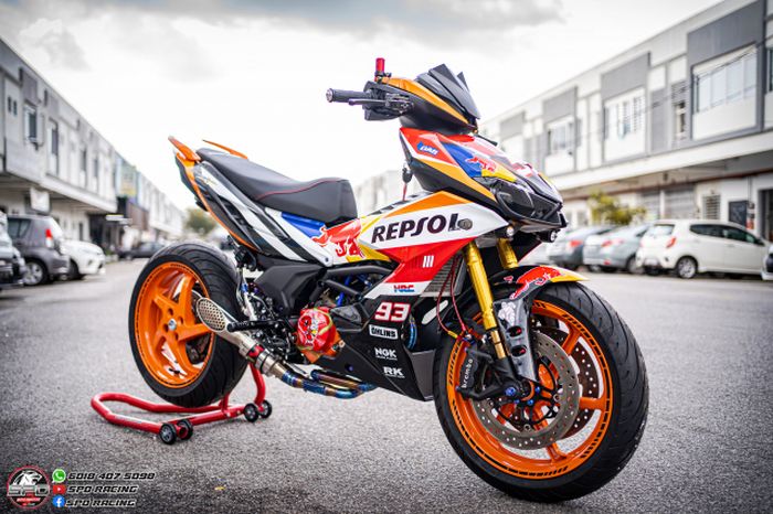 Modifikasi Honda Supra GTR 150 ala motor MotoGP