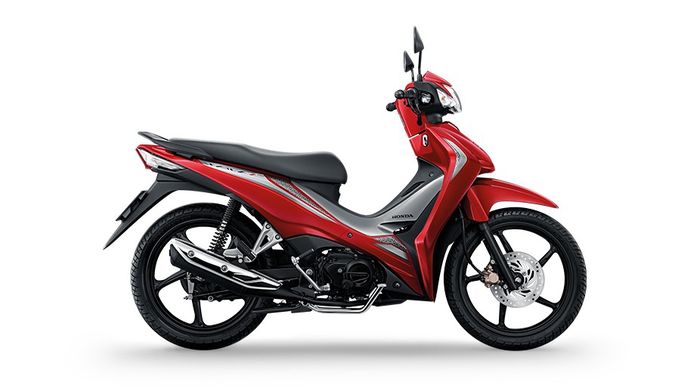 Tampak samping Honda Wave 110i 2022 Thailand