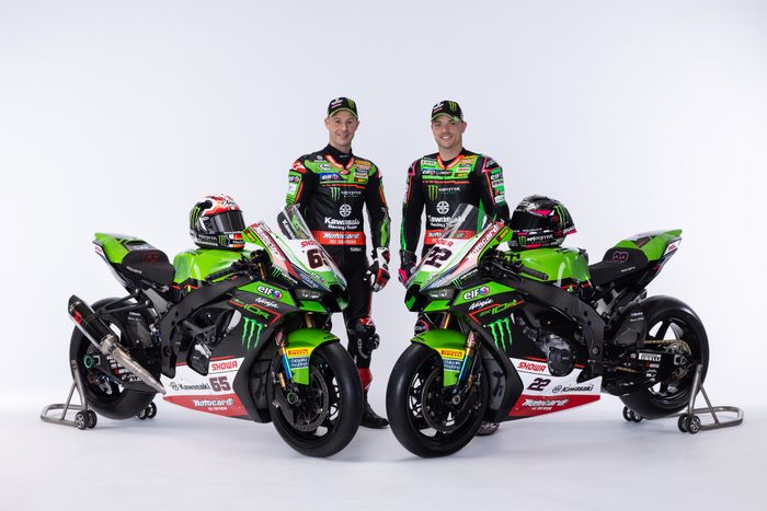Jonathan Rea (kiri) dan Alex Lowes, siap rebut kembali titel Juara Dunia dari Yamaha.