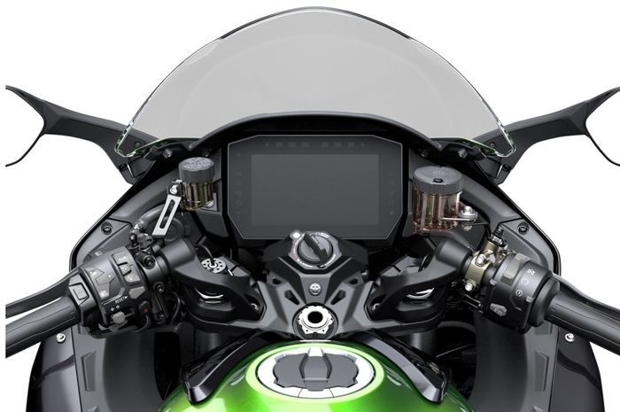 Area setang kemudi Kawasaki Ninja H2 SX SE 2022