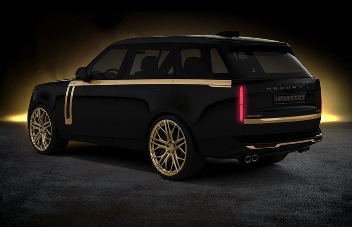Modifikasi Range Rover Vogue Manhart tampil mencolok berhias aksen emas