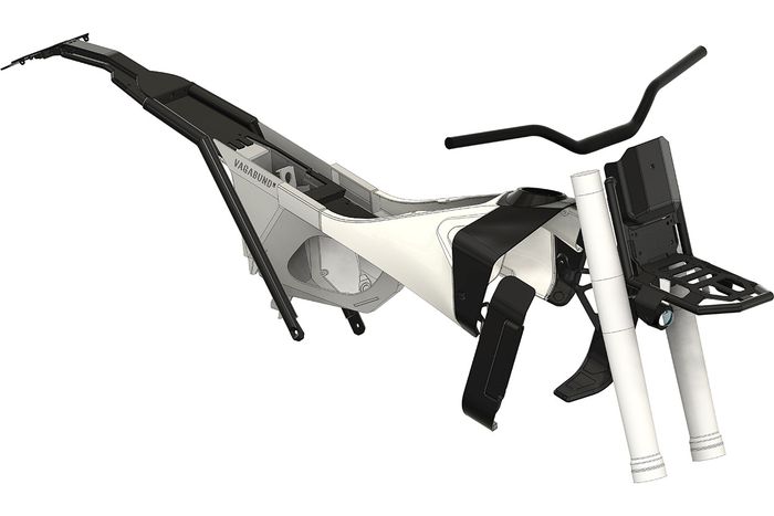 Rangka bawaan masih dibiarkan standar sehingga pemasangannya PnP