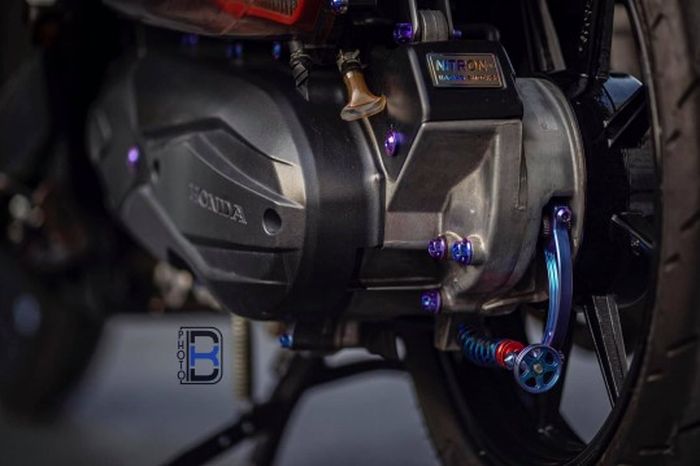 Rem belakang pakai paha rem titanium