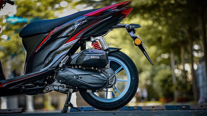 Suspensi belakang diganti dengan shock YSS