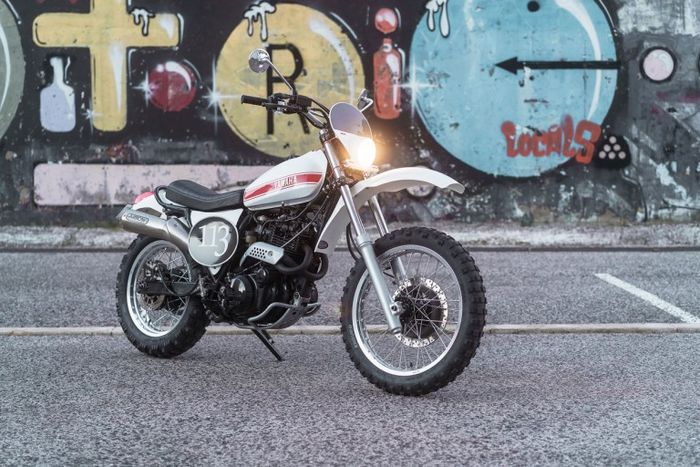 Yamaha XT600e scrambler yang unik