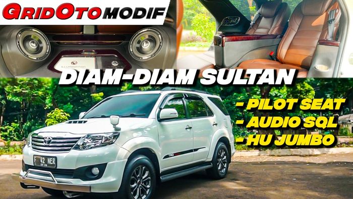 Modifikasi Toyota Fortuner VNT punya kabin sultan