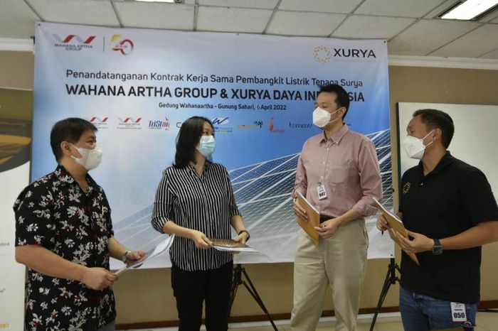 Kontrak kerjasama Wahana Artha Group dalam pembangunan PLTS