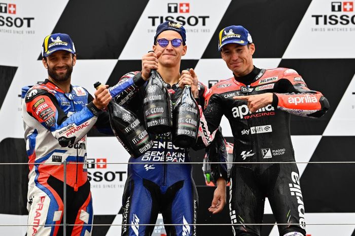 Kemenangan di MotoGP Portugal 2022 menjadi podium 1 pertama Fabio Quartararo