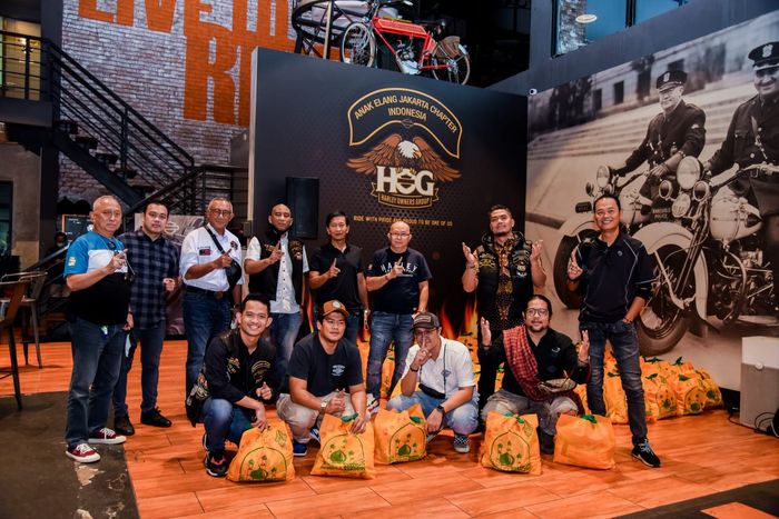 Harley Owners Group (H.O.G) Anak Elang Jakarta Chapter lakukan bakti sosial