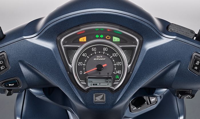 Panel instrumen Honda Dio 110 pakai kombinasi analog digital yang modern