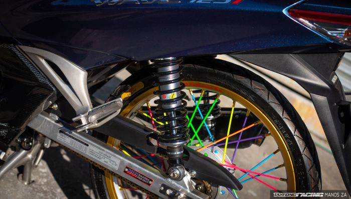 Suspensi belakang diganti dengan produk Gazi