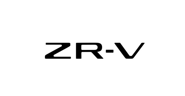 Logo ZR-V yang dipublikasikan oleh Honda Europe.