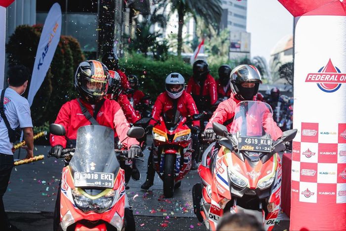Para pecinta otomotif siap tempuh Jakarta-Bali bersama Federal Oil dan Kaskus
