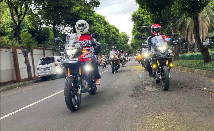 Komunitas Honda CB150X Adventure Indonesia tergabung dalam Asosiasi Honda Jakarta (AHJ)
