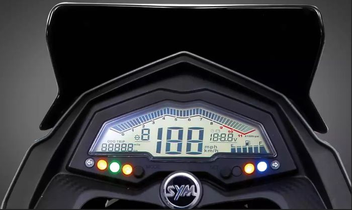 Panel instrumen SYM NH-T 200 sudah full digital