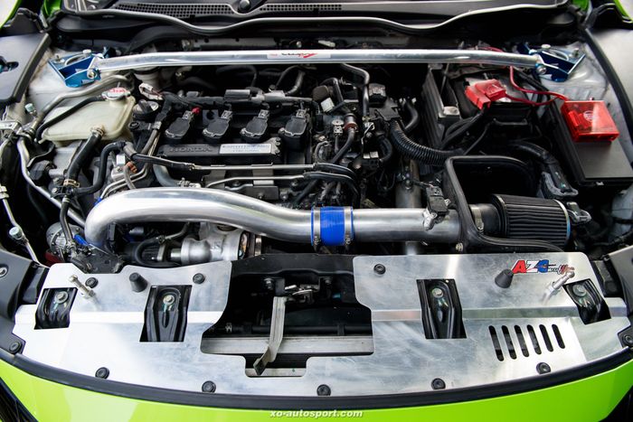Mesin bertenaga 253 dk modifikasi Honda Civic Turbo sudah ganti unit turbo baru